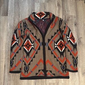 Geometric Patterned Cardigan